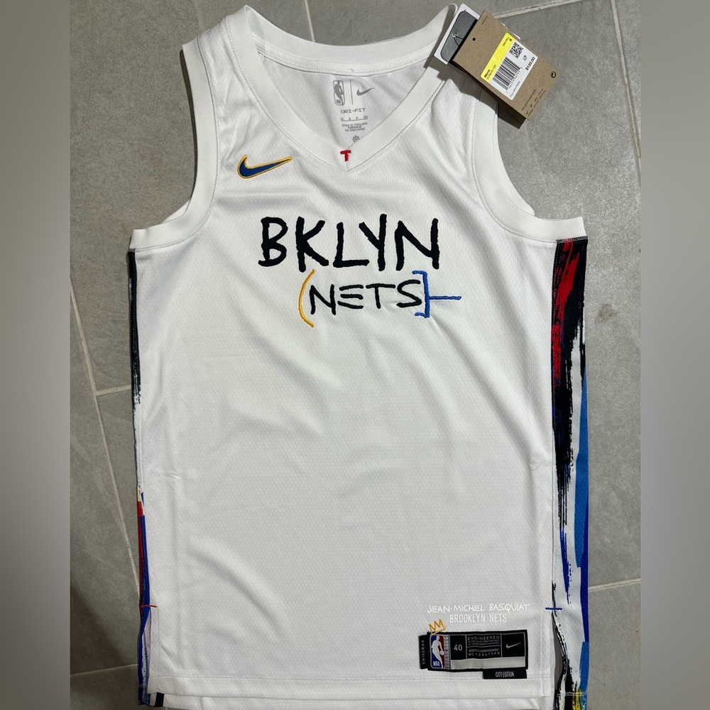 Nike NBA White and Black Jersey
